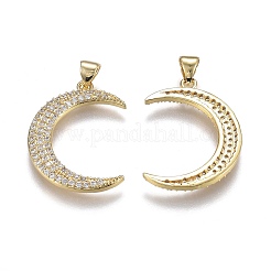 Латунные микро проложить кубического циркония подвески ZIRC-A011-15C-G