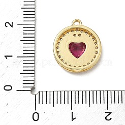 Pendentifs avec zircon cubiques à micro-pavés en laiton&nbsp;KK-CBA74BF-12G-01B