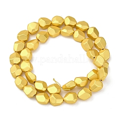 Стеклянные бусины с гальваническим покрытием  EGLA-H109-01