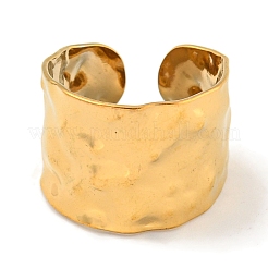 Ионное покрытие (ip) нержавеющая сталь 304 кованое открытое манжетное кольцо&nbsp;X-RJEW-A043-08G