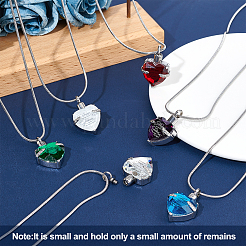 Kit fai da te per realizzare una collana con ciondolo a forma di urna in vetro di marzo&nbsp;DIY-CN0001-82J