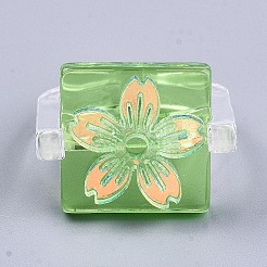 Кольца из прозрачной смолы RJEW-T017-03A