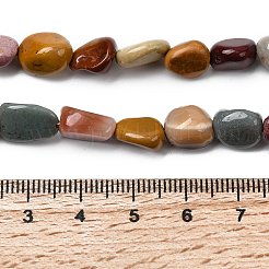 Бусы из натурального алашанского агата&nbsp;X-G-B161-B08