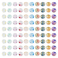 300 шт. 10 вида прозрачных и потрескавшихся стеклянных бусин&nbsp;DGLA-TA0001-03