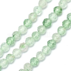 Filamenti naturali verdi quarzo fragola perline&nbsp;G-G914-2mm-02