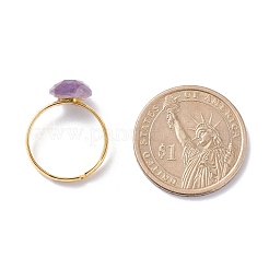 Регулируемые кольца из природного камня RJEW-JR00402