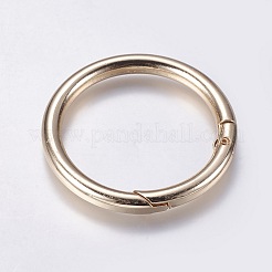 Anelli di chiusura a molla in lega di zinco&nbsp;PALLOY-WH0007-01LG