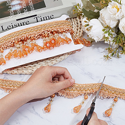 Бахрома из пластика для штор из бисера OCOR-ME0001-23B