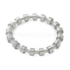 Эластичные браслеты из нержавеющей стали 304 для женщин BJEW-P315-02H-P