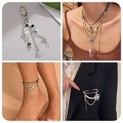 60 pz 10 stili pendenti in lega di stile tibetano&nbsp;TIBE-TA0001-37