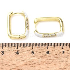 Pendientes de aro de circonio cúbico de micro pave de latón&nbsp;KK-CBA98BA-01G-D