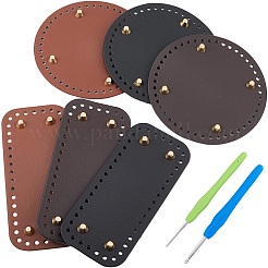 6 шт. 6 стиля прямоугольные и круглые сумки из искусственной кожи для вязания крючком&nbsp;DIY-CL0002-18