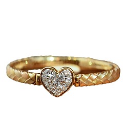 Кольца для пальцев из стерлингового серебра с микропаве из прозрачных кубических цирконий в форме сердца 925 шт.&nbsp;FS-WGC3F33-01