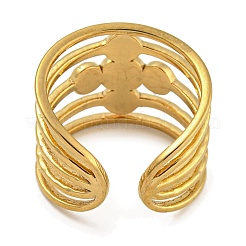 Круглые синтетические кольца из бирюзы и пластика ABS с имитацией жемчуга RJEW-U015-01G