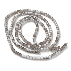 Chapelets de perles en verre craquelé&nbsp;GLAA-U001-4mm-06
