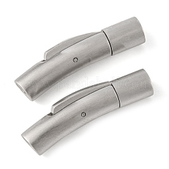 Застежки для ожерелий из матовой нержавеющей стали 304&nbsp;LS-STAS-I013-4mm-A