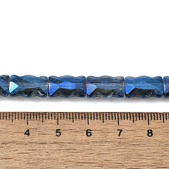 Стеклянные бусины с гальваническим покрытием  EGLA-L045-F-FR01