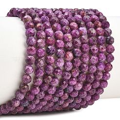 Fili di perle di sugilite naturale riscaldate&nbsp;G-B193-B03-4mm