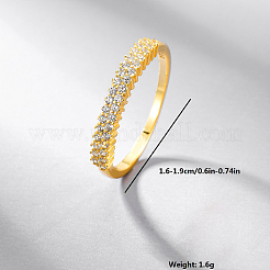 Простое серебряное кольцо с цирконом для женщин ZH6769-4