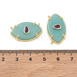 Gefärbt natürliche weiße Jade Anhänger&nbsp;KK-D289-12G