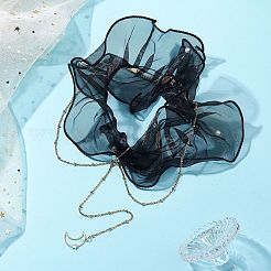 Ожерелья с подвесками в виде луны из латуни&nbsp;NJEW-JN04810