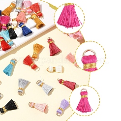 20 шт. украшения из поликоттона (полиэстер-хлопка) ручной работы в виде кисточек FIND-FS0003-27F