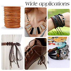 Круглый шнур из воловьей кожи длиной 20 метр.&nbsp;WL-WH0015-01B-01