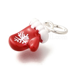 Рождественская тематика латунные эмалевые подвески KK-R212-15B-P