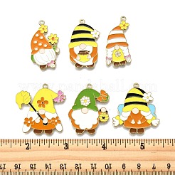 12 шт. 6 стиля эмалевые подвески из сплава с пчелиной тематикой&nbsp;FIND-FP0002-92