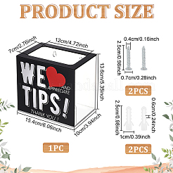 Акриловые коробки для хранения советов пожертвований&nbsp;CON-WH0099-83A