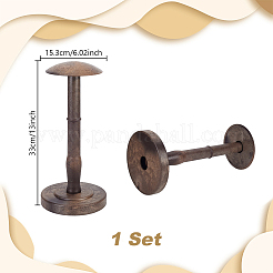 Hutablage aus Kunststoff und Legierung in kuppelförmiger Form&nbsp;AJEW-WH0871-03A