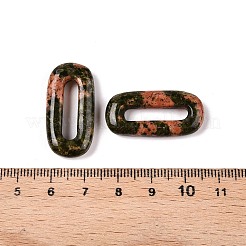 Овальные подвески из натурального унакита&nbsp;G-N342-105M