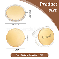 12 шт. 3-х цветная железная памятная монета AJEW-PH0011-86