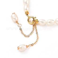 Браслеты из натурального культивированного пресноводного жемчуга с бисером BJEW-JB05325-01