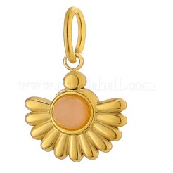 Подвески из нержавеющей стали 304 и бусин из натуральных драгоценных камней&nbsp;STAS-OY009-30G