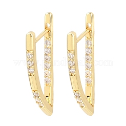 Латунные серьги обруча&nbsp;EJEW-D348-02G