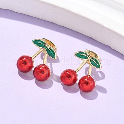 Серьги-гвоздики из латуни&nbsp;LS-EJEW-Q017-01A-G