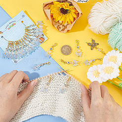 Подвесные маркеры для петель «бабочка» и плоские круглые буквы a~z HJEW-AB00457