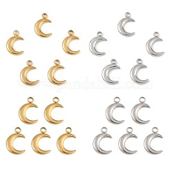 5 шт. подвески в виде луны из нержавеющей стали 304&nbsp;STAS-YW0003-01G