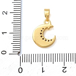 Breloques en laiton zircon cubique transparent&nbsp;CU-CBA2C2D-10G