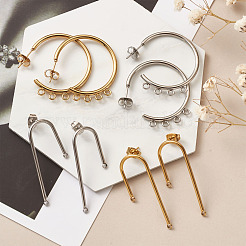 Фурнитура для сережек-гвоздиков из нержавеющей стали 304 STAS-TA0004-66