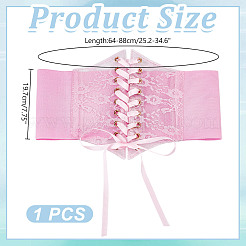 Корсетные ремни из ПВХ на шнуровке с полиэстеровой лентой для женщин AJEW-WH0678-79B
