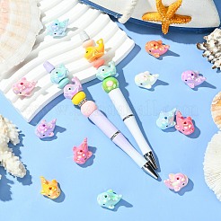 Бусины из гальванической смолы RESI-CJC0010-20