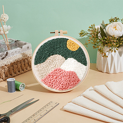 Льняная ткань для вышивки крестом&nbsp;DIY-WH0504-692