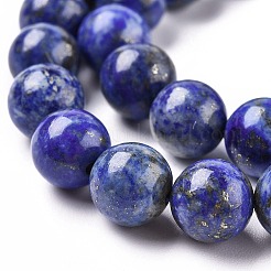 Natürlicher Lapislazuli Perlenstränge&nbsp;G-E483-17-10mm