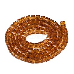 Fili di perline do vetro trasparente&nbsp;LS-GLAA-R041-8x8mm-A08