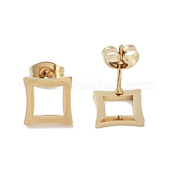 Boucles d'oreilles à tige en acier inoxydable 304 plaqué sous vide PVD pour femmes&nbsp;EJEW-A048-28G