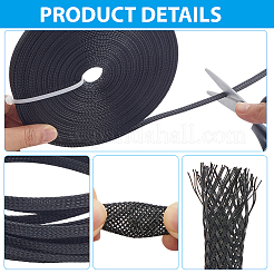 20м 2 стиля гибкая полиэтиленовая обертка для кабеля защитный шнур&nbsp;OCOR-CL0001-03