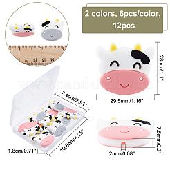 12шт 2 цвета силиконовые бусины&nbsp;FIND-CA0005-06