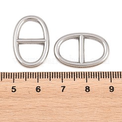 Ciondoli a maglie ovali in acciaio inossidabile 304&nbsp;STAS-F366-02B-P